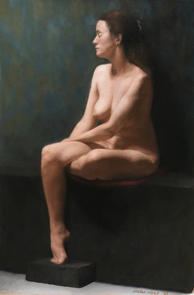 Angel Academy of Art Chiara nude figure classical oil painting